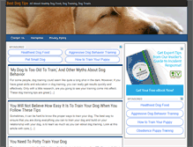 Tablet Screenshot of bestdogtips.com